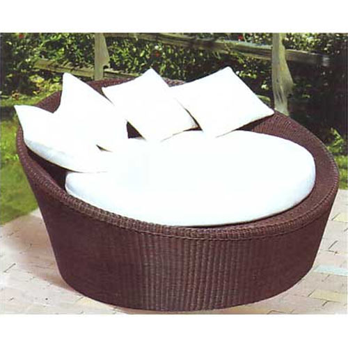 Brown Single Ocean, Round Daybed, Outdoor