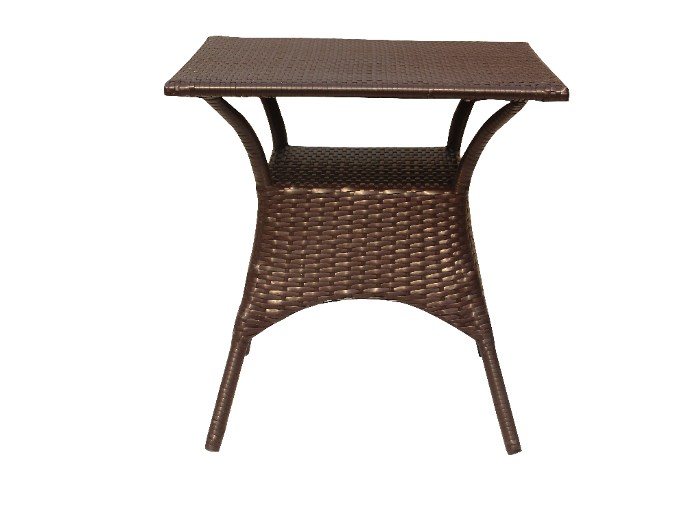 Glass Brown Garden Table Square, Size/Dimension: 24x24x24, Size: 24x24x24