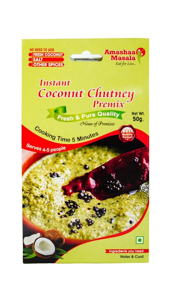 Instant Coconut Chutney Premix, For Cooking, Packaging Size: 50 G img