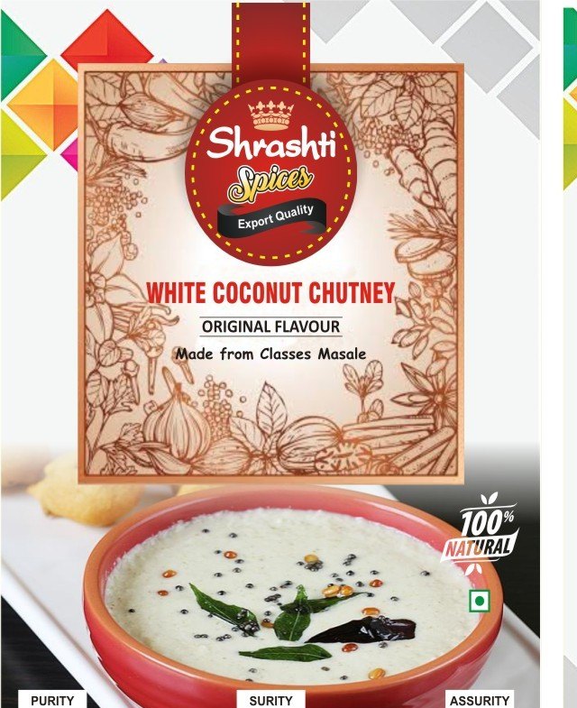 Shrashti Packet Dry Coconut Chutny, 1 Kg img