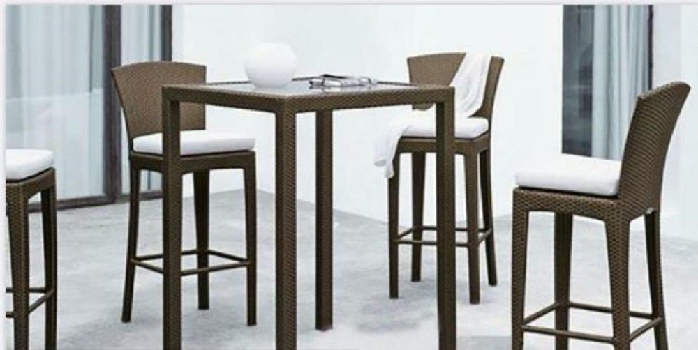 6 Seater, Wicker Bar Dining Table