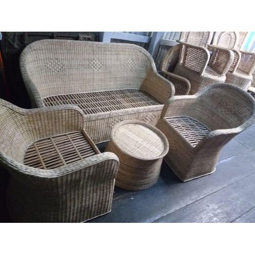 Cane Sofa Set, for Home, Garden