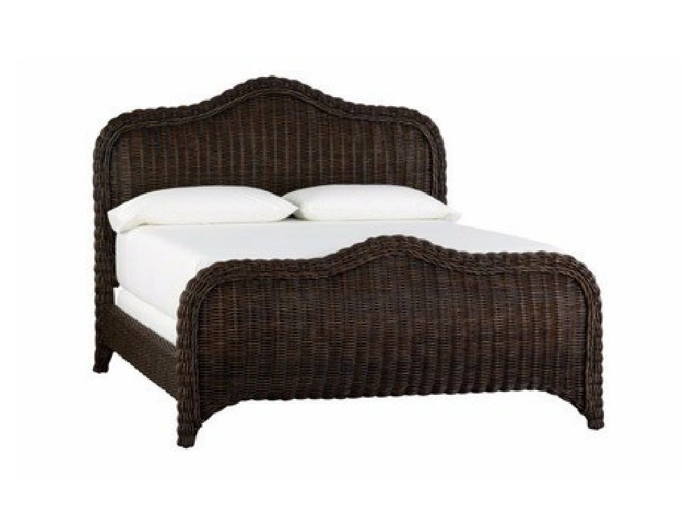 Modern Brown Cane Double Bed