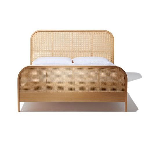 Brown Queen Size Cane Bed