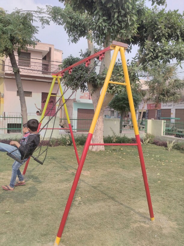 Outdoor Double Swing for Children Park