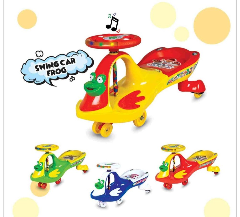 Red And Yellow Children Swing Car