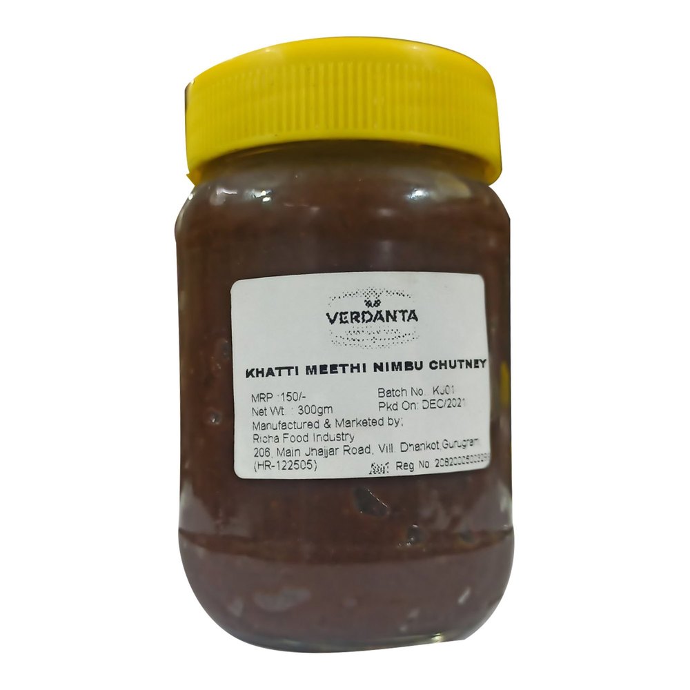 Verdanta 350gm Nimbu Chutney