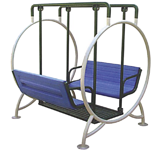 Mild Steel Frp Outdoor Playground Circular Party Swing, Seating Capacity: 4