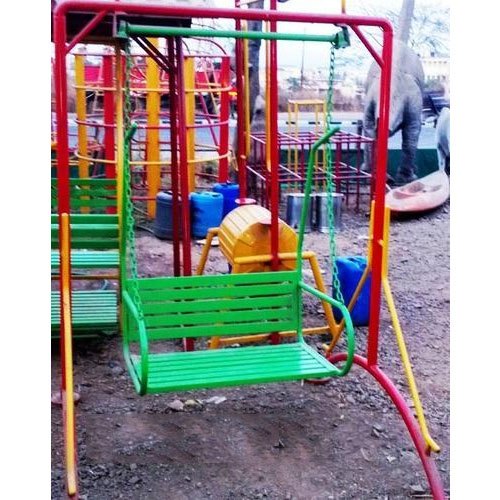 Mild Steel P-6A Single Party Swing, For Playground, Seating Capacity: 2 Person