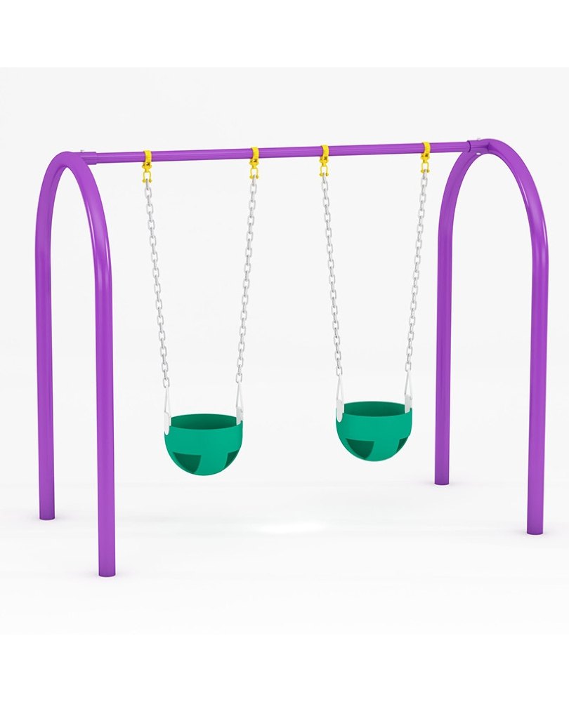 Plastic OK Play Powder Coated Swing with Bucket