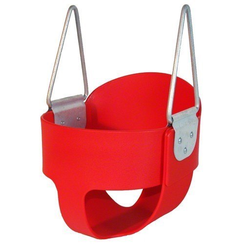 Red Rubber Belt Bucket Swing