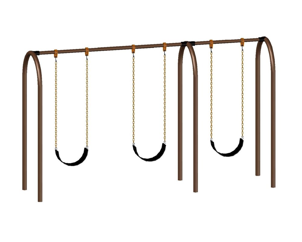 Metal Shiwal Double Arc Swing type - 3 Seater