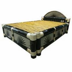 Black Bamboo Folding Single Bed