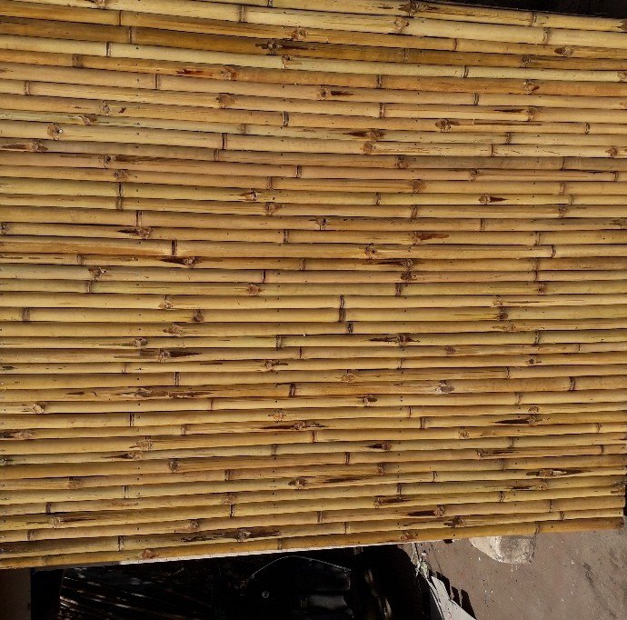 Brown Bamboo Partition