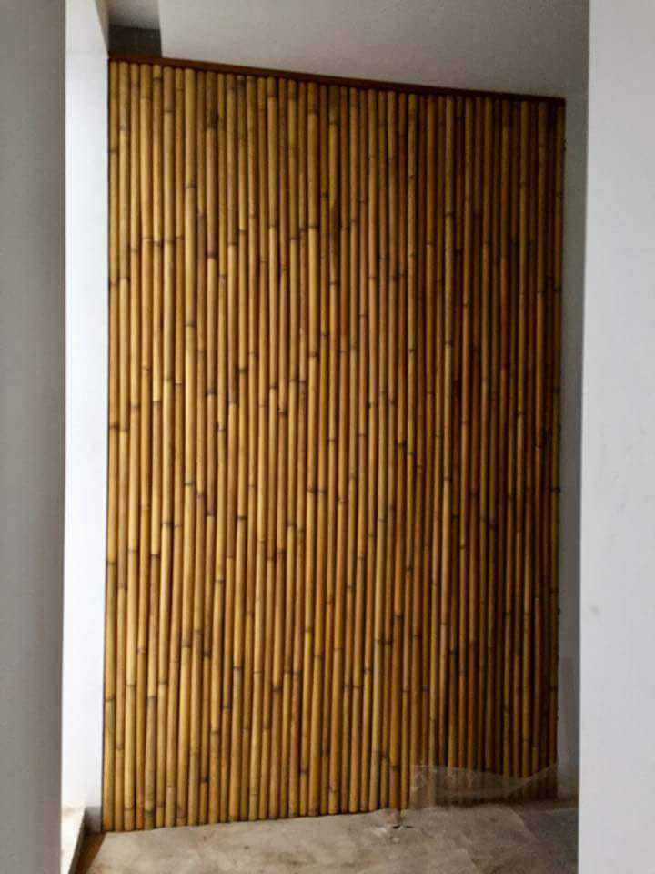 Brown Wall Bamboo Wooden Partition