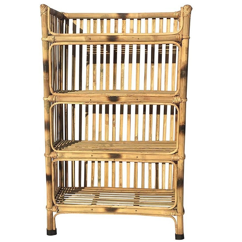 Brown Bamboo Rectangle Rack, Size/Dimension: 63 X 30 X 89 cm