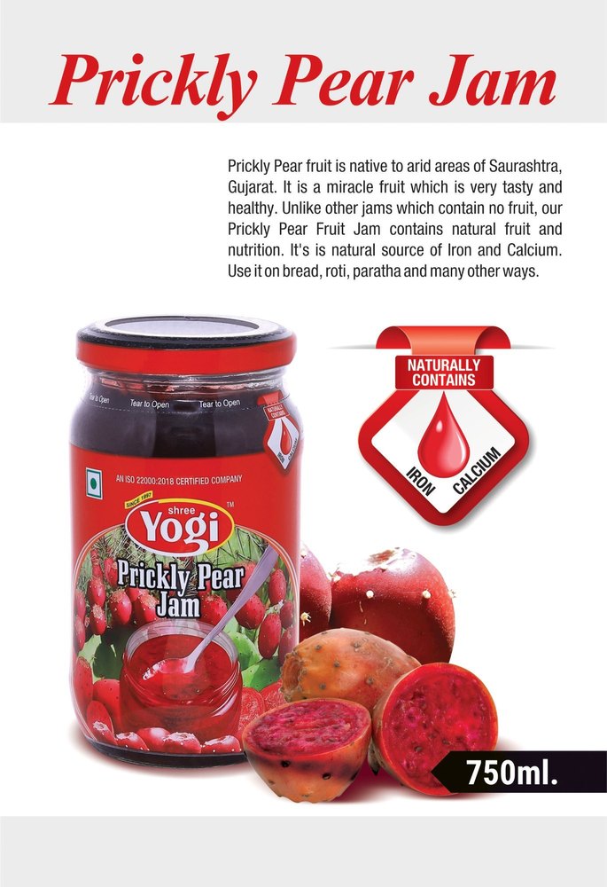 Yogi Brown Prickly Pear Jam Sarbat Syrup, Packaging Size: 700ml