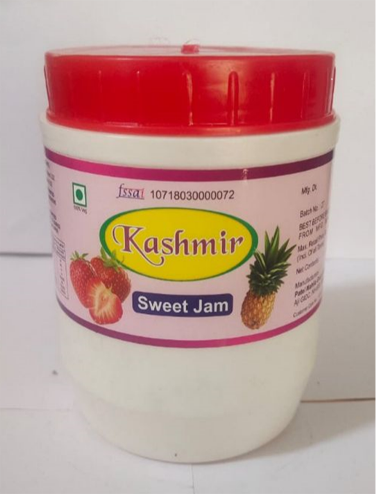 Gel Yellow Kashmir Sweet Pineapple Jam, Natural, 1kg