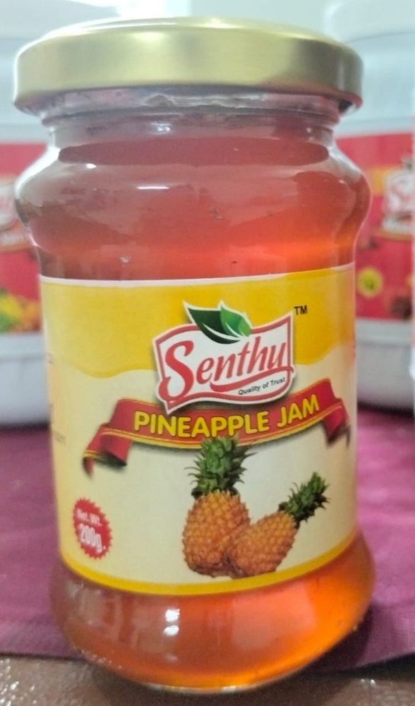 Dark Yellow Senthu Pineapple Jam, 200g