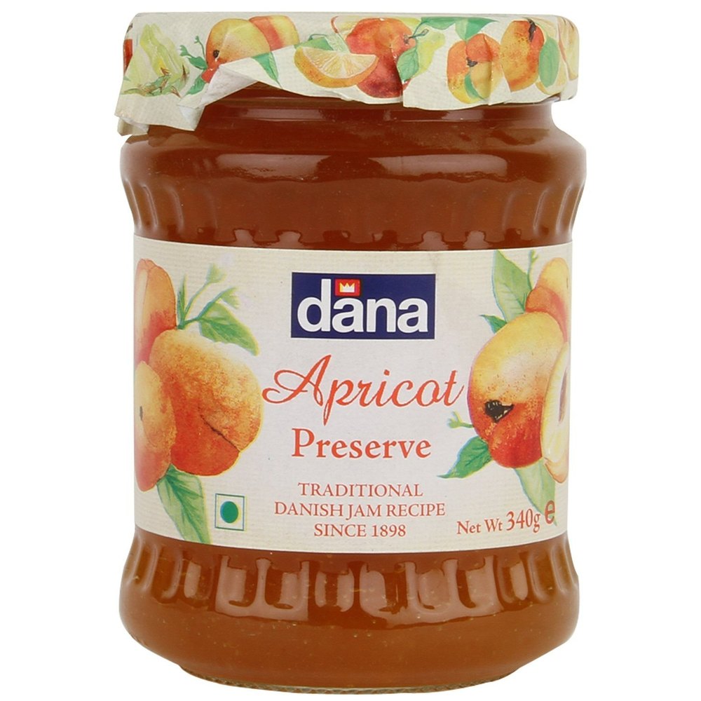 Dark Yellow 340g Dana Apricot Jam, 340 Gm