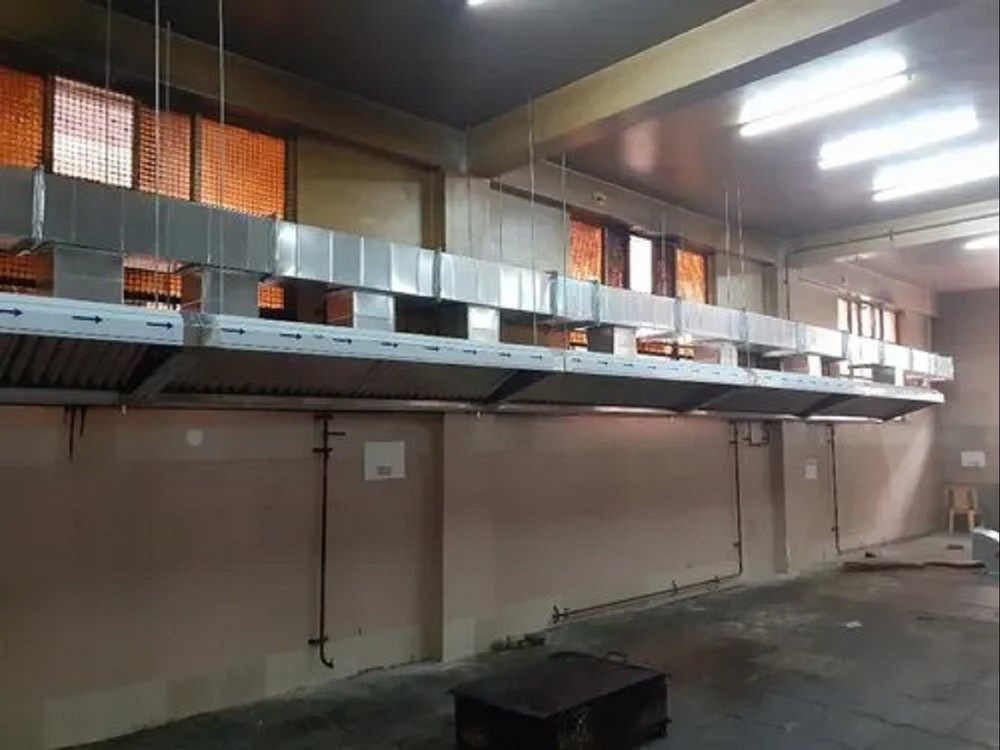 Rectangular Wall Mount Commercial Kitchen Chimney