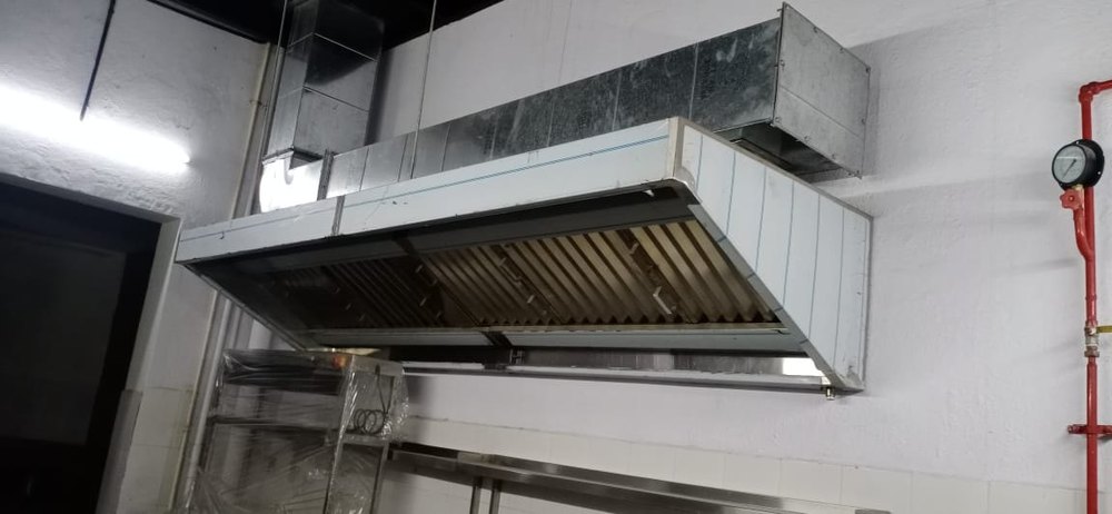 Rectangular Wall Mounted Commercial Chimney Kitchen Hood