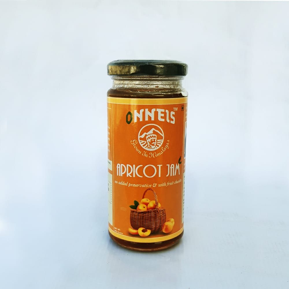 Onneis Apricot Jam /no Artificial Preservative /with Fruit Chunks / Source Uttarakhand Himalayas