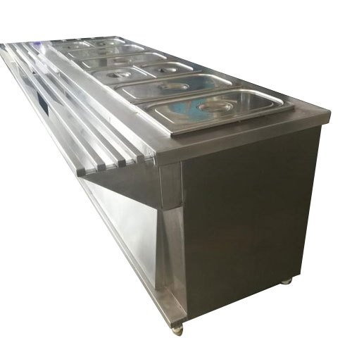 Stainless Steel SS Commercial Buffet Food Warmer, For Restaurant