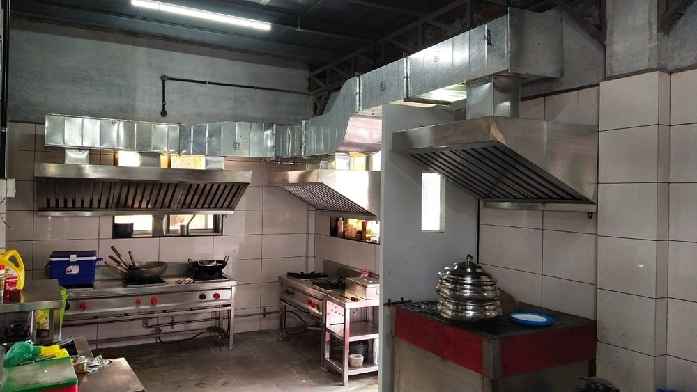 Rectangular Commercial Kitchen Chimney, For Restaurant