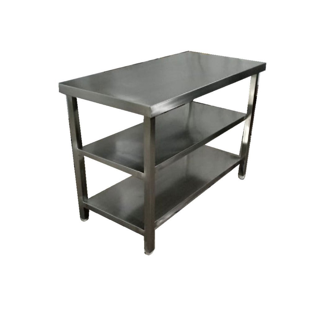 Silver Stainless Steel Kitchen Working Table