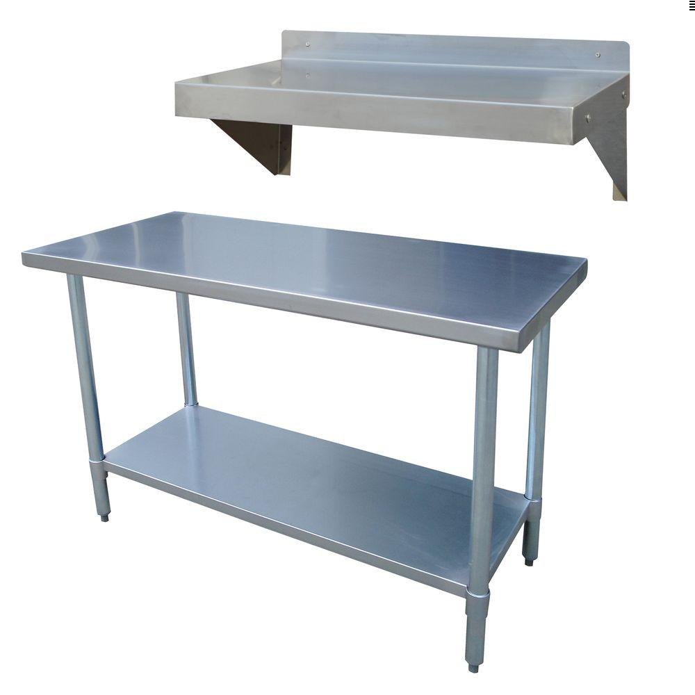 Rectangular Stainless Steel Kitchen Table