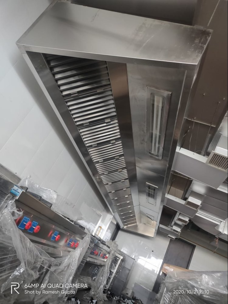 For Hotel Stainless Steel Commercial Kitchen Exhaust Hood