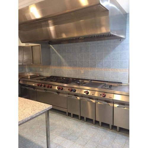 Stainless Steel Kitchen Commercial Exhaust Hood Ventilation System