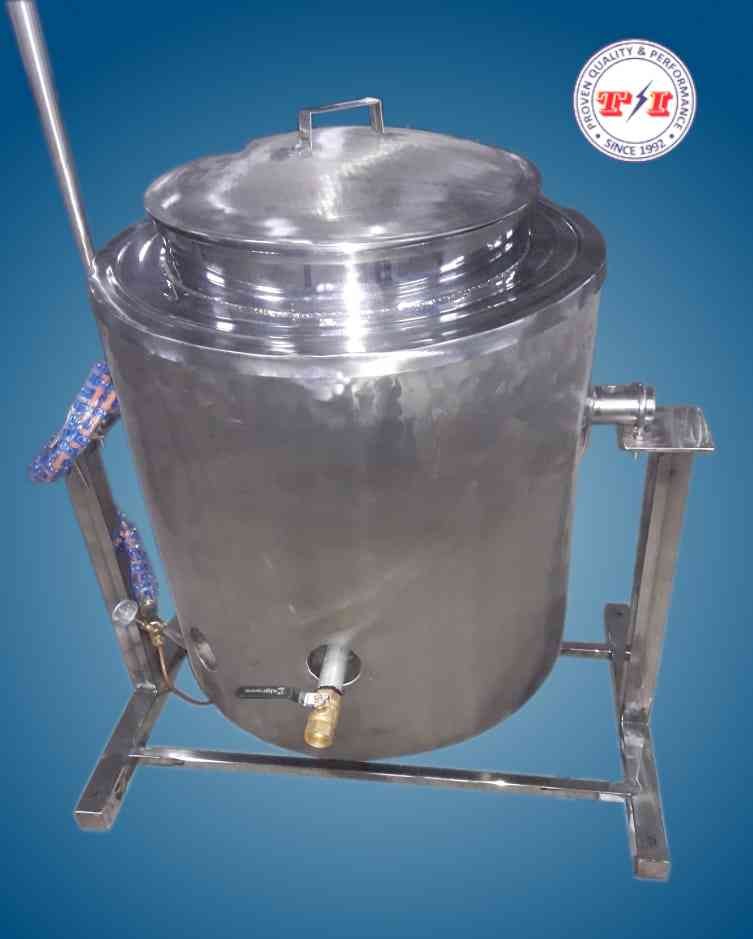 TI Stainless Steel Commercial Rice Cooking Vessel, Power: Steam