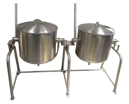 SBKS Stainless Steel Rice Cooking Vessel, For Kitchen, Capacity: 50 Kg