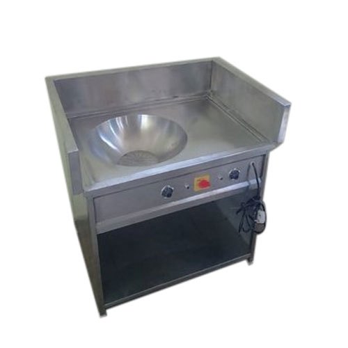 Round Stainless Steel Commercial Electric Kadai, For Hotel/Restaurant