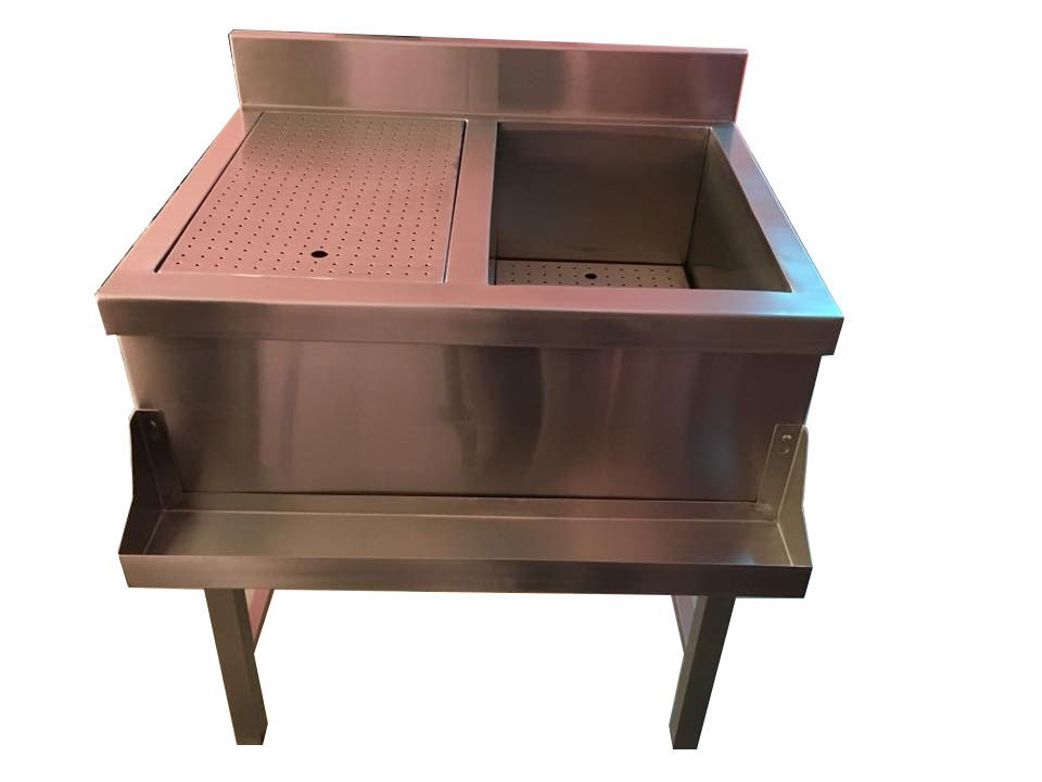 Stainless Steel Ice Cube Bin, Size: 750x600x850 Mm