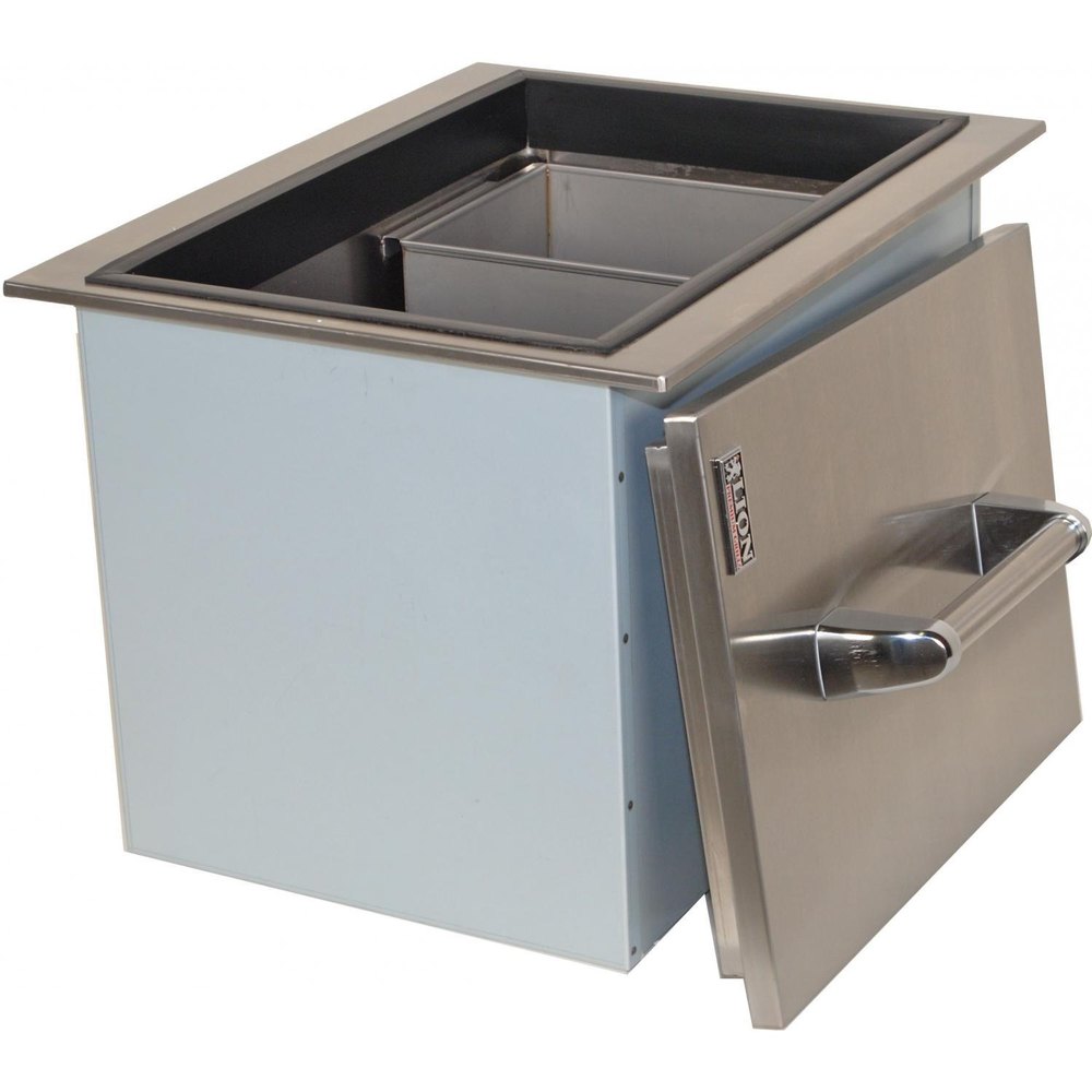 Cook Fresh Kitchen Equipment Silver Stainless Steel Ice Bin, Capacity: 10-250 Kg