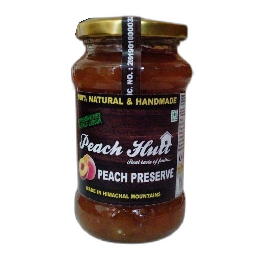 Gel Brown Peach Preserve Jam, Natural, Packaging Size: 420 Gm img