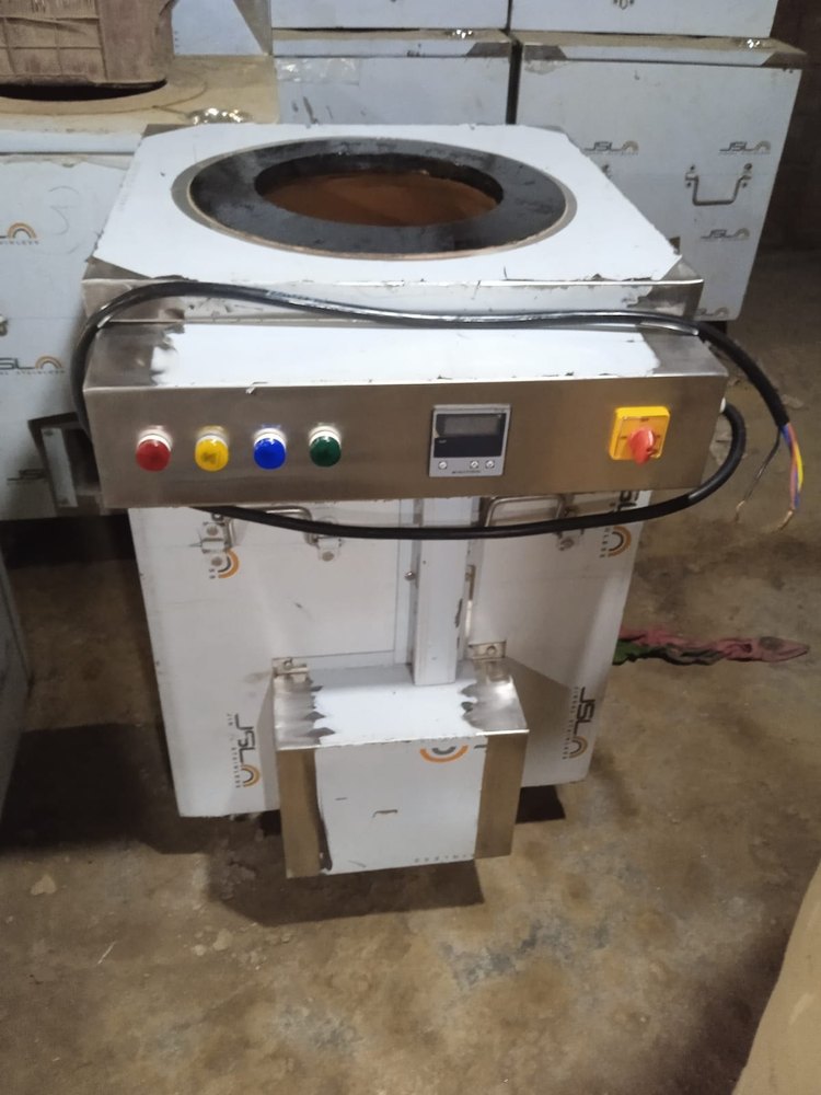 Stainless Steel SS Square Electric Tandoor (24 By 24 By 34), For Commercial, Capacity: 12 Roti