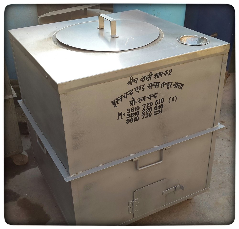 MS Square Tandoor With Steel Top, For Restaurant