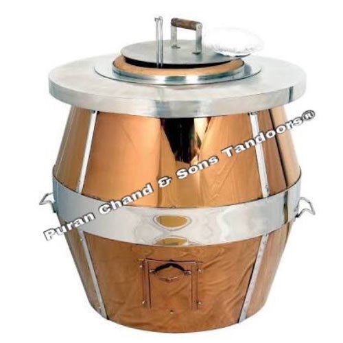 Commercial Cooking Range Round Copper Tandoor, For Restaurant