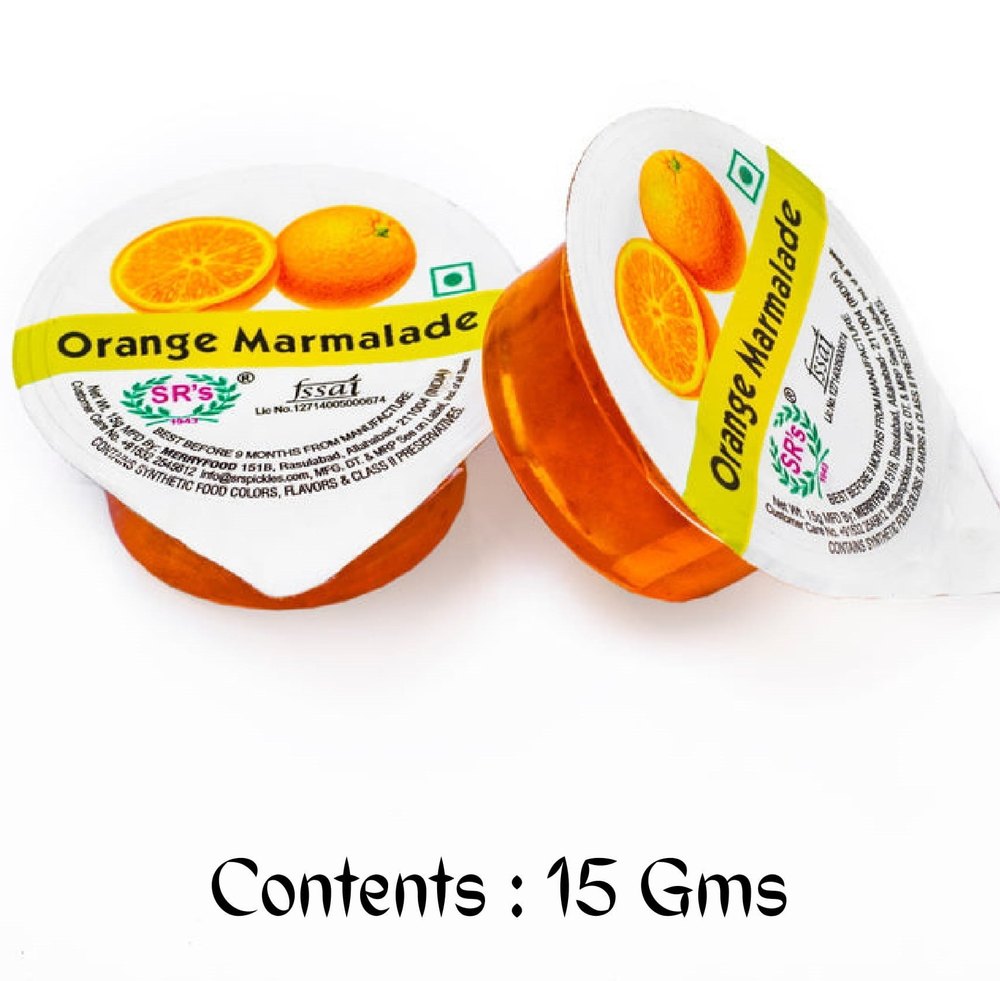 Orange Marmalade Jam Blister Pack, Packaging Size: 15g