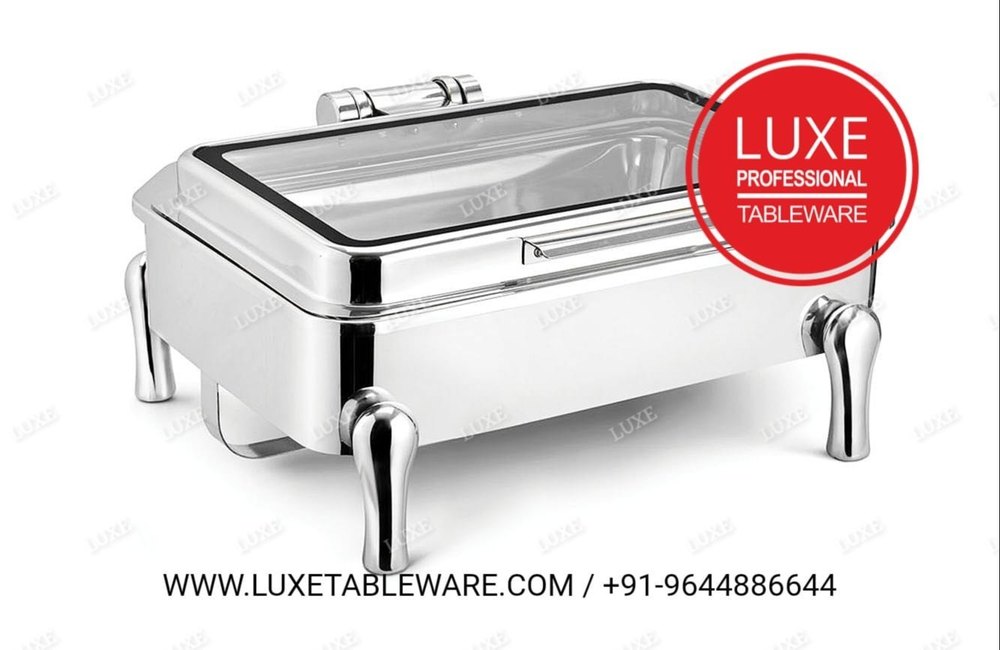 Stainless Steel Rectangular Electrical Chafing Dish, For Hotel, Capacity: 10 Ltrs