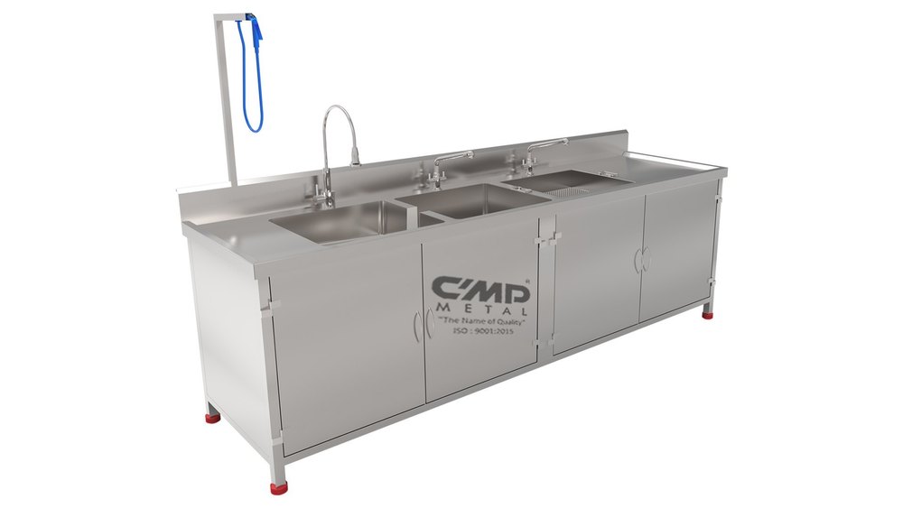 SS-304 Instrument Washing Sink With Cabinet