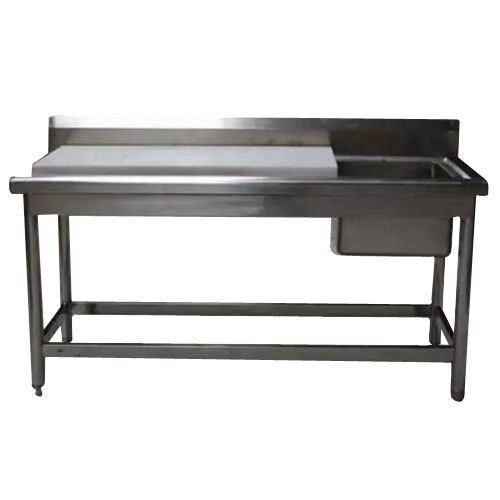 Rectangle SS Work Table With Sink