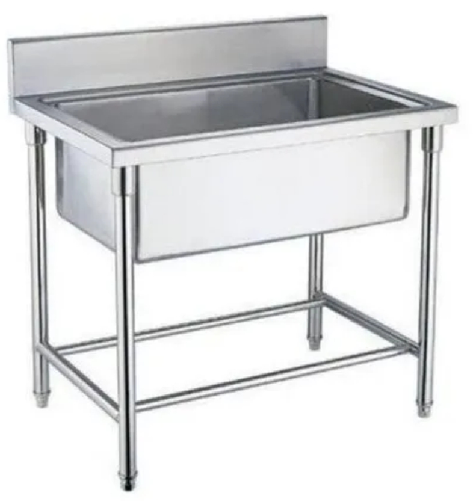 Silver 4 Stainless Steel Pot Wash Sink