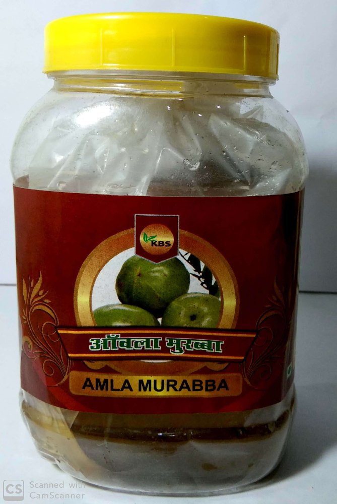 Edible Organic KBS Herbal Amla Murabba, 1000 Gram, Packaging Size: 1 Kg img