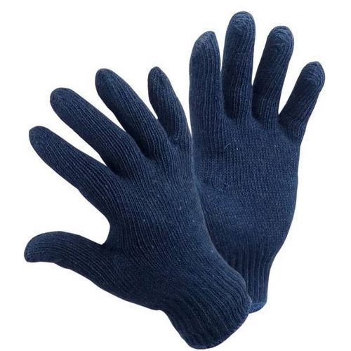 Blue Cotton Hand Gloves