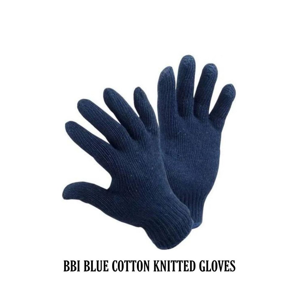 bbi Hands Cotton Knitted Gloves, 8 Guage, Size: Regular